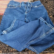 Wonder Nation Boys Relaxed Jeans 10 Regular Blue Denim Adjustable Waist Pockets