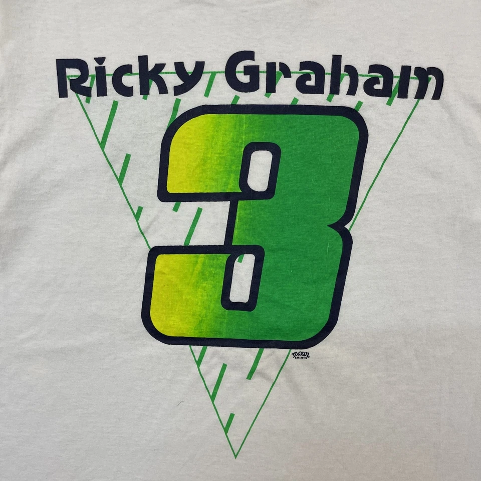Camisa De Colección Ricky Graham Para Hombre MEDIANA Gran Campeón Nacional 3 Motocicleta Años 80 Foto 2 de 4