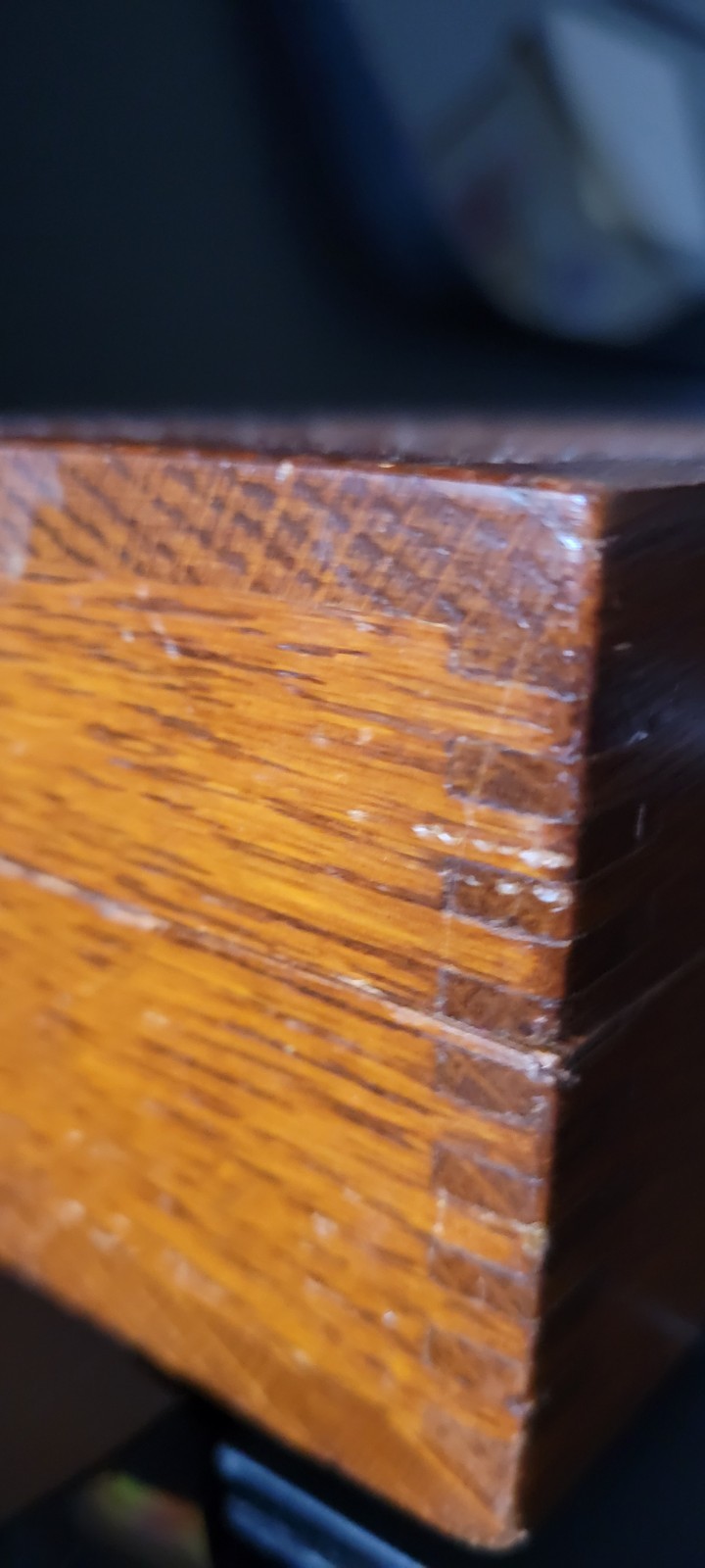 Antique Wheeler & Wilson Sewing Machines Dovetail Jointed Wooden Hinged Box W&W