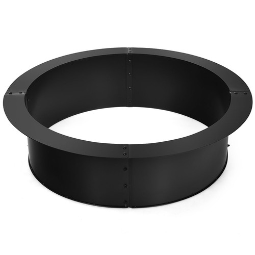 36 Inch Great Round Steel Fire Pit Ring Liner DIY Wood Burning Insert Sturdy - Picture 6 of 6