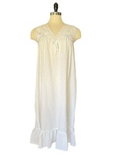 Vintage Willow Creek Ruffled Lace Nightgown Cottagecore Prarie Coquette Bridal M