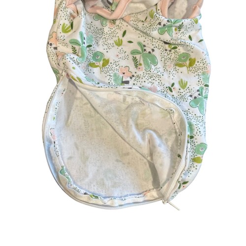 SwaddleMe Baby Swaddle 0-3M White Panda Floral Print Adjustable Wings Cotton - 第 6/6 張圖片