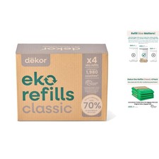 Unscented Diaper Pail Refills 4 Count - Eco-Friendly Solution for Busy Parents