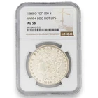 1888-O HOT LIPS $1 MORGAN VAM-4 DDO 90% SILVER DOLLAR COIN NGC TOP 100 AU58