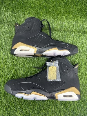 DS Jordan 6 Retro Defining Moments (DMP 6 s) High Top Black Metallic Gold Size 9