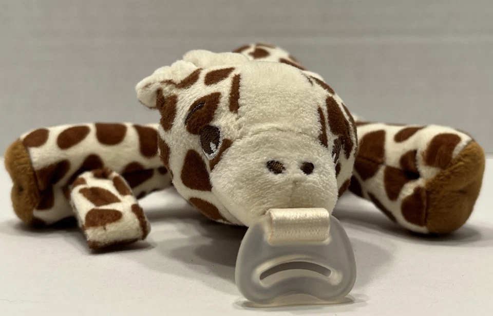 Avant Plush Giraffe Pacifier Holder 9” Stuffed Animal Toy - Image 2 of 4