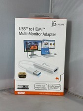 j5create JUA254 USB 2.0 to HDMI Display Multi-Monitor Adapter NIB