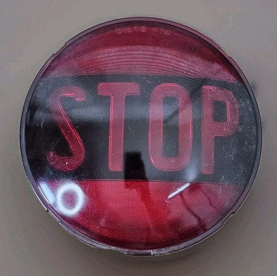 Vtg Dietz 474 Glass Stop Light 6.75'' ORIGINAL Replacement Glass DIETZ #474