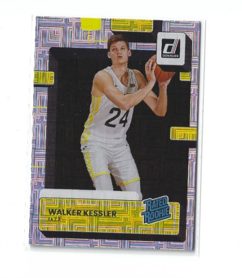 2022-23 Panini Donruss Walker Kessler Rated Rookie #222 Choice Prizm Jazz