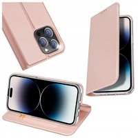 DUX Ducis Skin Pro KlapphüLle FüR Iphone 15 Pro, Rosa, Mit Stand