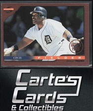 Cecil Fielder 1996 Score 62 Dugout Collection Artist's Proofs Detroit Tigers