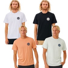 Rip Curl Mens Wetsuit Icon Short Sleeve Crew Neck T-Shirt Top Tee