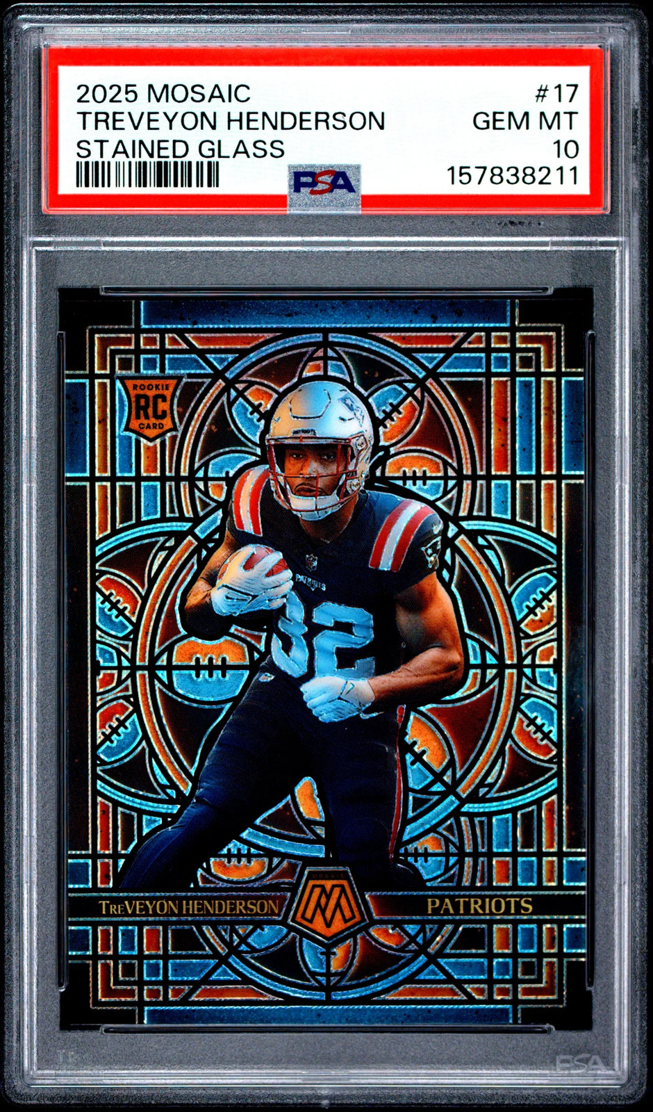 TreVeyon Henderson #17 2025 Panini Flawless Football Rookie Patches