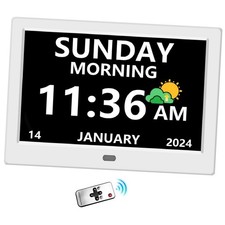 LXBYJKJ 11 Inch Digital Clock with Day and Date for Elderly Alzheimer's Clock
