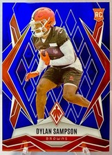 2025 Panini Phoenix Dylan Sampson Blue Prizm /50 RC #250 Cleveland Browns