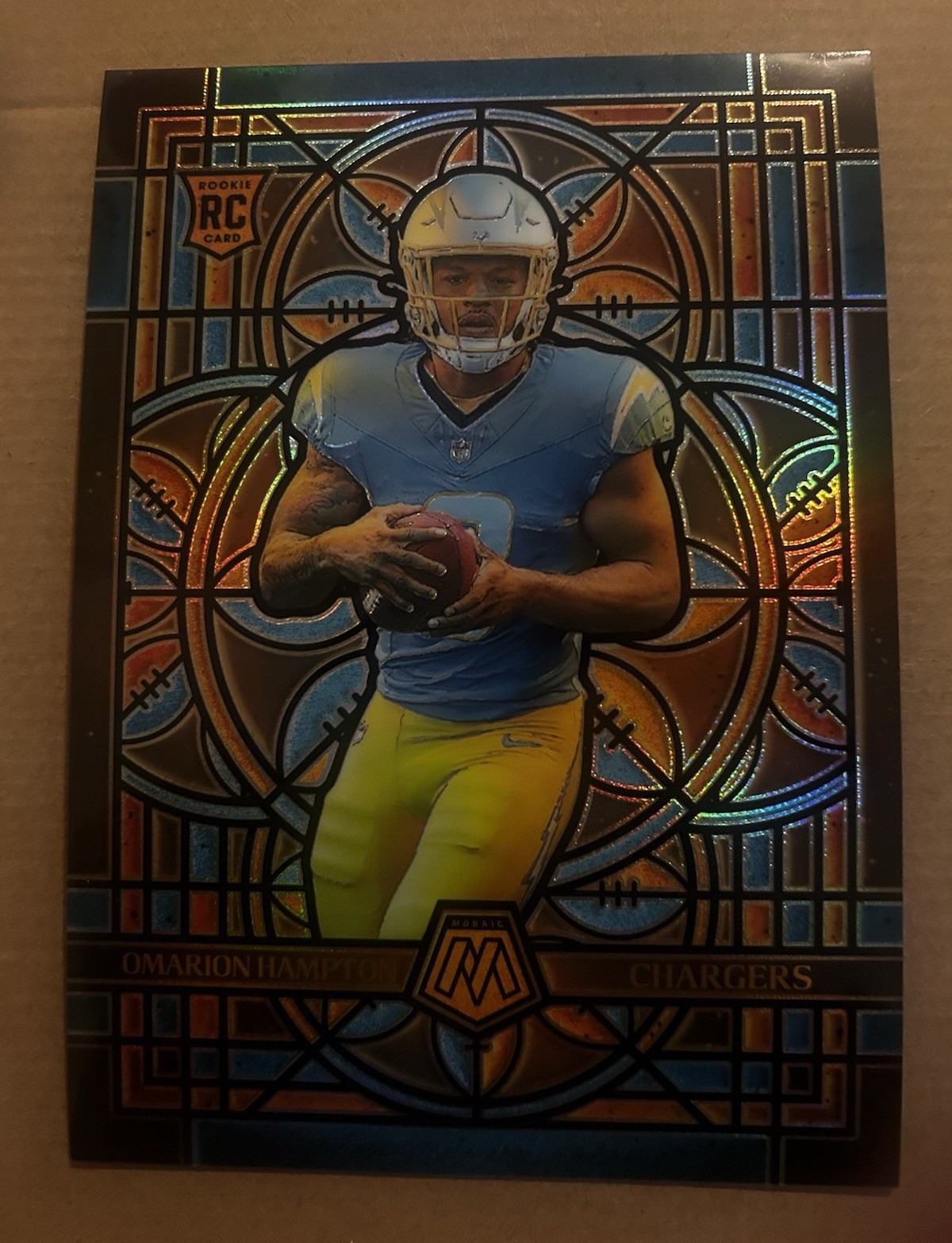 (OVRS)Panini 2025 Mosaic Omarion Hampton Los Angeles Chargers Football Card #15
