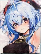 y5 Dakimakura Cover Genshin Impact Kamisato Ayaka White Fox Design Japan Pillow