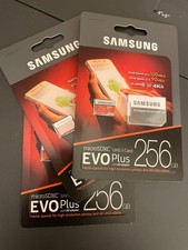 3 Pack / SAMSUNG EVO Plus 256GB MicroSD SDXC C10 Flash Memory Card w/ SD Adapter