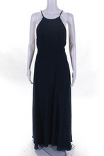Jenny Yoo Womens Navy Blue Kayla Gown Size 4 11314807