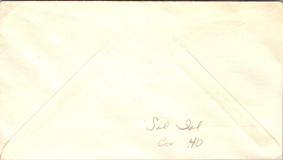 1953 Honiara Solomon Islands Queen Elizabeth 2 Coronation FDC First Day Cover - Image 2 of 2