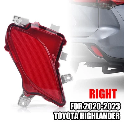 Rear Bumper Reflector Tail Light Lamp Right for Toyota Highlander 2021 2022 2023 - Imagen 1 de 4