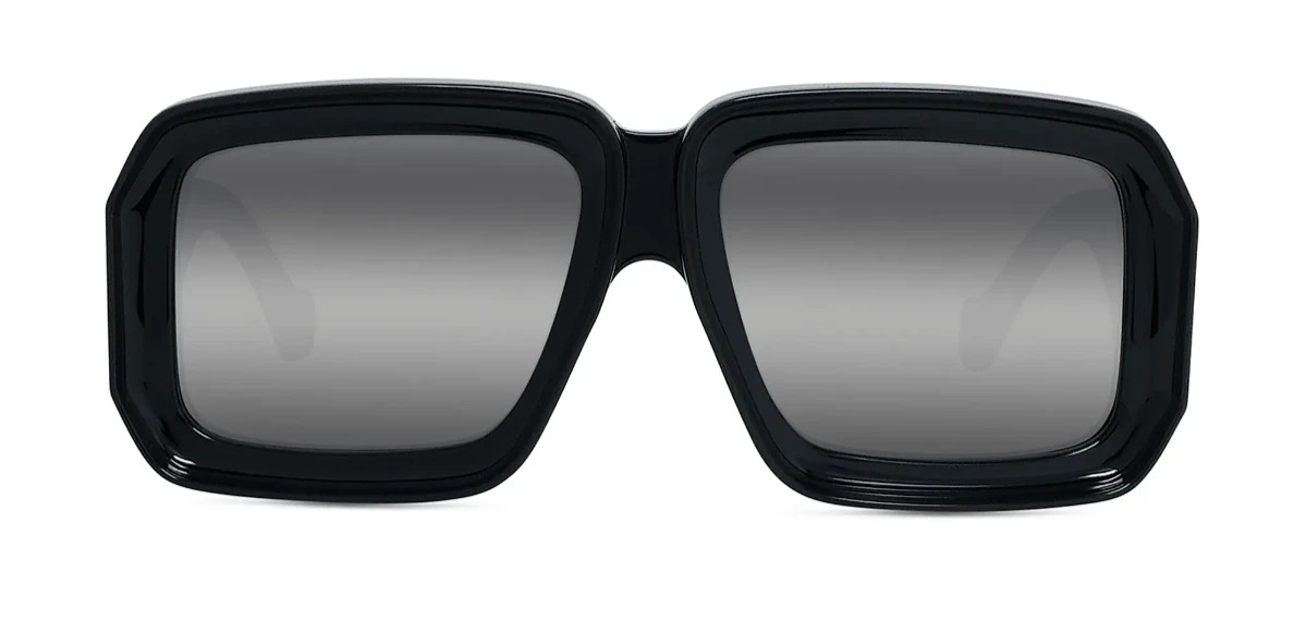 LOEWE LW40064U LW 40064U 01C Black /Mirror Sunglasses 56-17-145