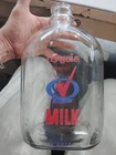 Vintage 1966 Hygeia Milk One Gallon South Texas Red Blue Pyroglaze Glass Bottle