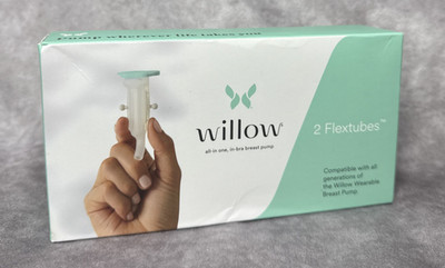 Willow 360 Breast Pump Flex Tubes 2 Pack NIB Sealed Flextubes