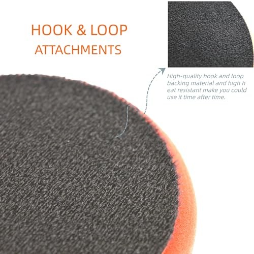 5Pcs 3Inch Buffing Sponge Pads Kit for Buffer Polisher, Cutting, 5Pcs (3 INCH)