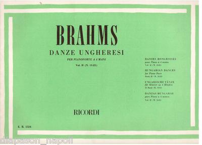 Brahms: Ungarische Tänze Nr.11-21 für Klavier zu 4 Händen - Erinnerungen