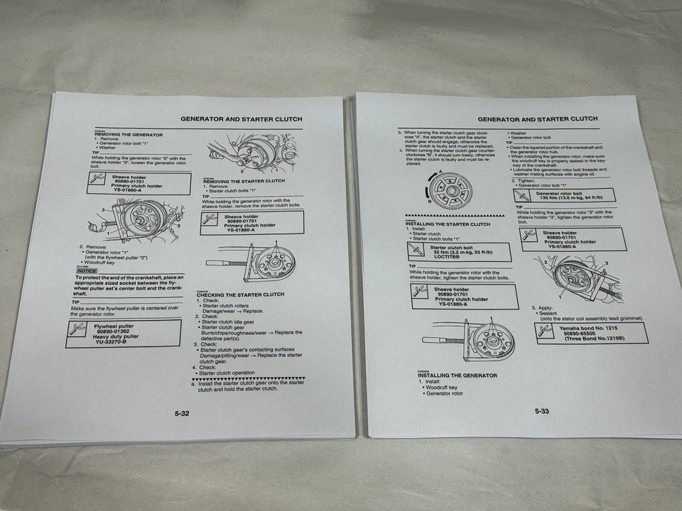 Manual de reparación de taller de servicio perforado con 3 orificios Yamaha FJR1300 FJR1300A FJR1300AE Foto 3 de 3