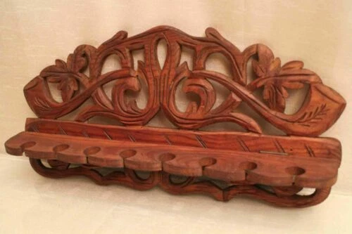 Porte-pipes de collection en bois
