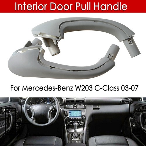 For Mercedes-Benz W203 C230 C240 C280 Left &Right Interior Door Pull Handle Grey - Picture 2 of 8