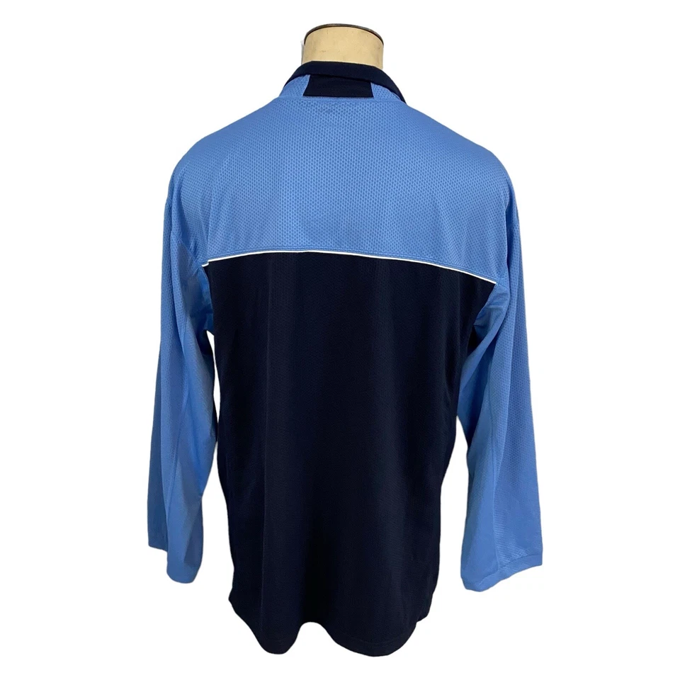 Camisa Nautica Para Hombres 2XL Azul Atlética Costera Atlética Preppy Trabajo Oficina Foto 2 de 4