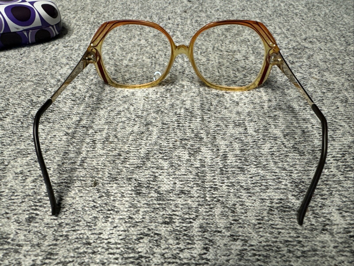 Christian Dior Eyeglasses Frame AUSTRIA CD 0524yy 100 125 Gold Metal Frame Only Christian Dior Gold Metal Oval Glasses Monogram Logo Temple  main image 3