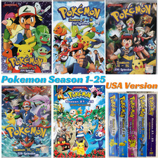 POKEMON Complete Series Season 1-25 Vol. 1-1223 End USA Version 5 Box Set