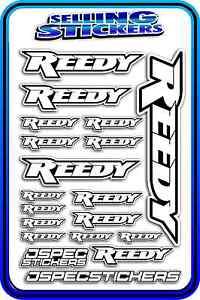 REEDY RC STICKERS DRIFT TOURING MOTOR ESC BATTERY AE 1/12 1/10 RACE GREEN BLACK