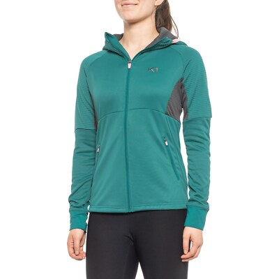 Kari Traa women sweatshirt hoodie Tove Base 621884 lake green sz 