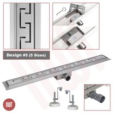 Linear Stainless Steel Shower Wetroom Drainage Gully Trap Waste (600-1500mm) #5