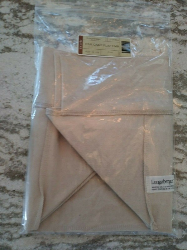 Longaberger Cake or Small Picnic Basket liner Flax Tan MINT! FREE SHIPPING!