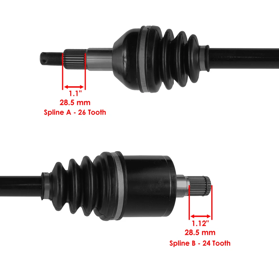 Eje articulado CV trasero izquierdo para Can-Am Outlander 400 4X4 Xt HO EFI 2009-2012 Foto 3 de 4