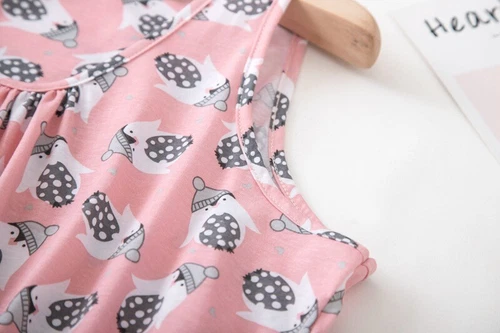 Damen Baumwolle Pyjama Set Ärmellos Oberteil Unterteil Shorts Nachtwäsche Weich Nachtwäsche - Bild 44 von 67