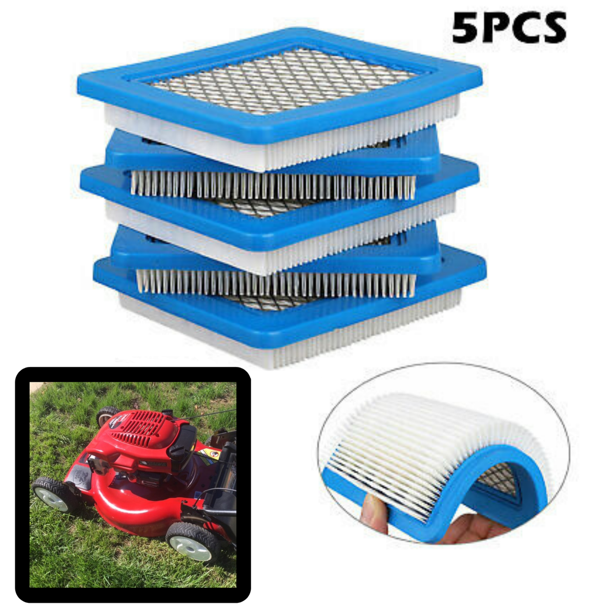 For Briggs Stratton 491588S Air Filter Craftsman 675 190Cc Hp