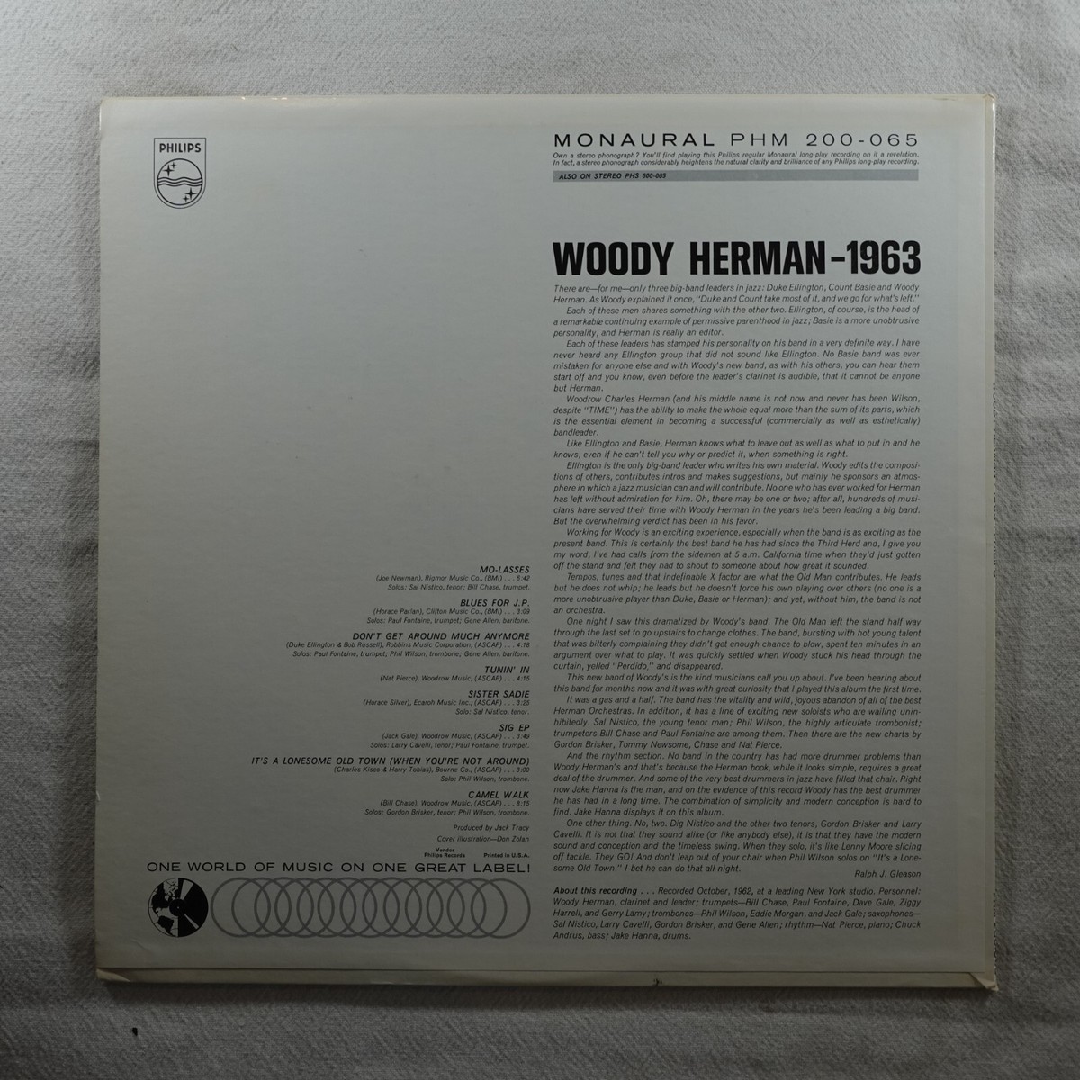 Woody Herman 1963 Record Album Vinyl LP | eBay