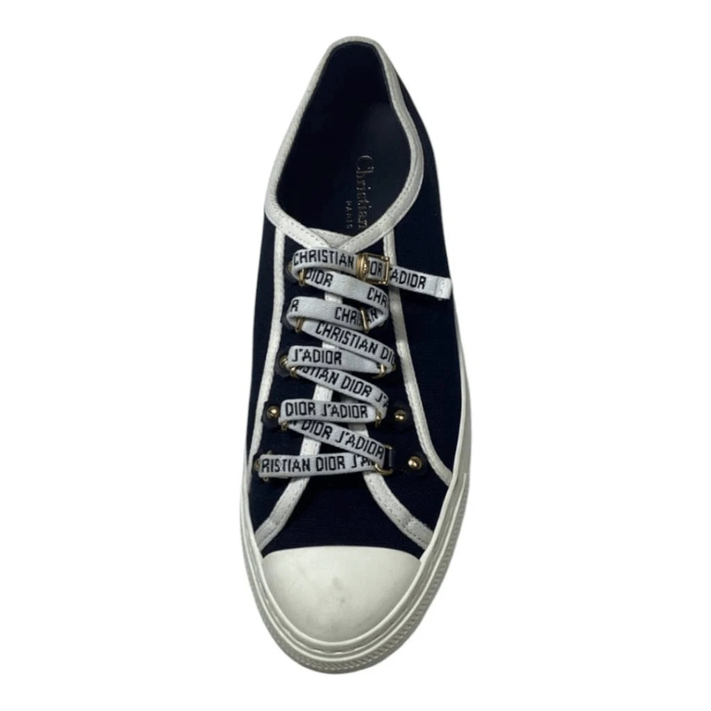 CHAUSSURE SIMPLE SEULE GAUCHE Christian Dior Walk'n'Dior Baskets noires toile de coton 