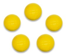 14mm "Opal Yellow" Glass Game Marbles .55 inch - Pack of 25
