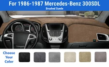 Dashboard Dash Mat Cover for 1986-1987 Mercedes-Benz 300SDL (Brushed Suede)