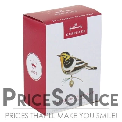 Hallmark Ornament 2025 Blackburnian Warbler: 21st in Beauty of Birds Series