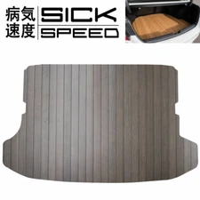SICKSPEED MAHOGANY CUSTOM CUT WALNUT TRUNK FLOOR MAT FOR 94-01 ACURA INTEGRA