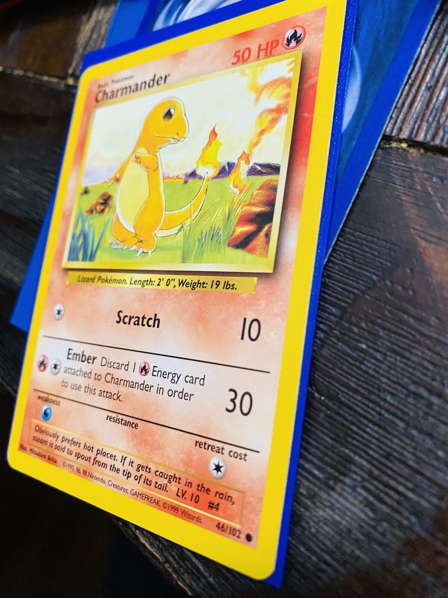 1995 charmander pokemon card value 46 102 #46 Prices | Base Set [1] Scratch (10) [1R] Ember (30) Discard 1 Fire Energy card to use this attack. 1995 Pokemon Charmander Super Rare